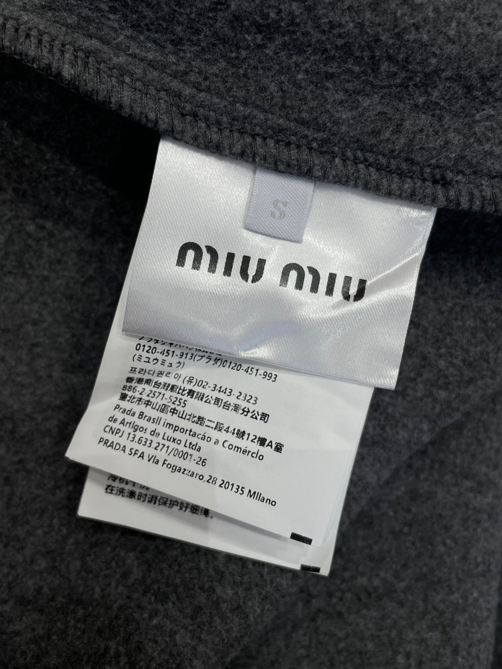 Grey Fleece Zip Jacket