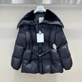 Belted High-Collar Puffer