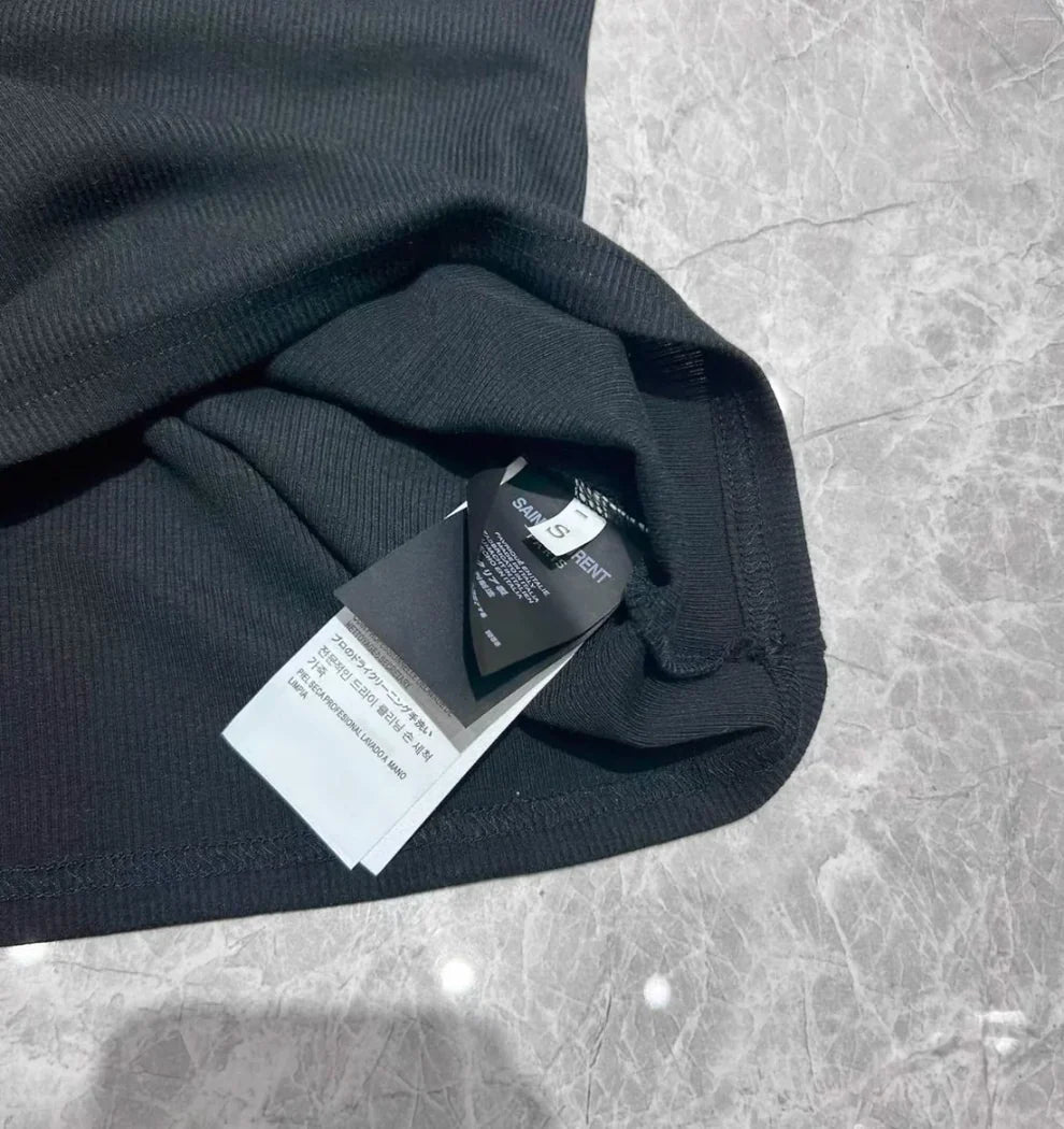 Ribbed sleeveless tank top