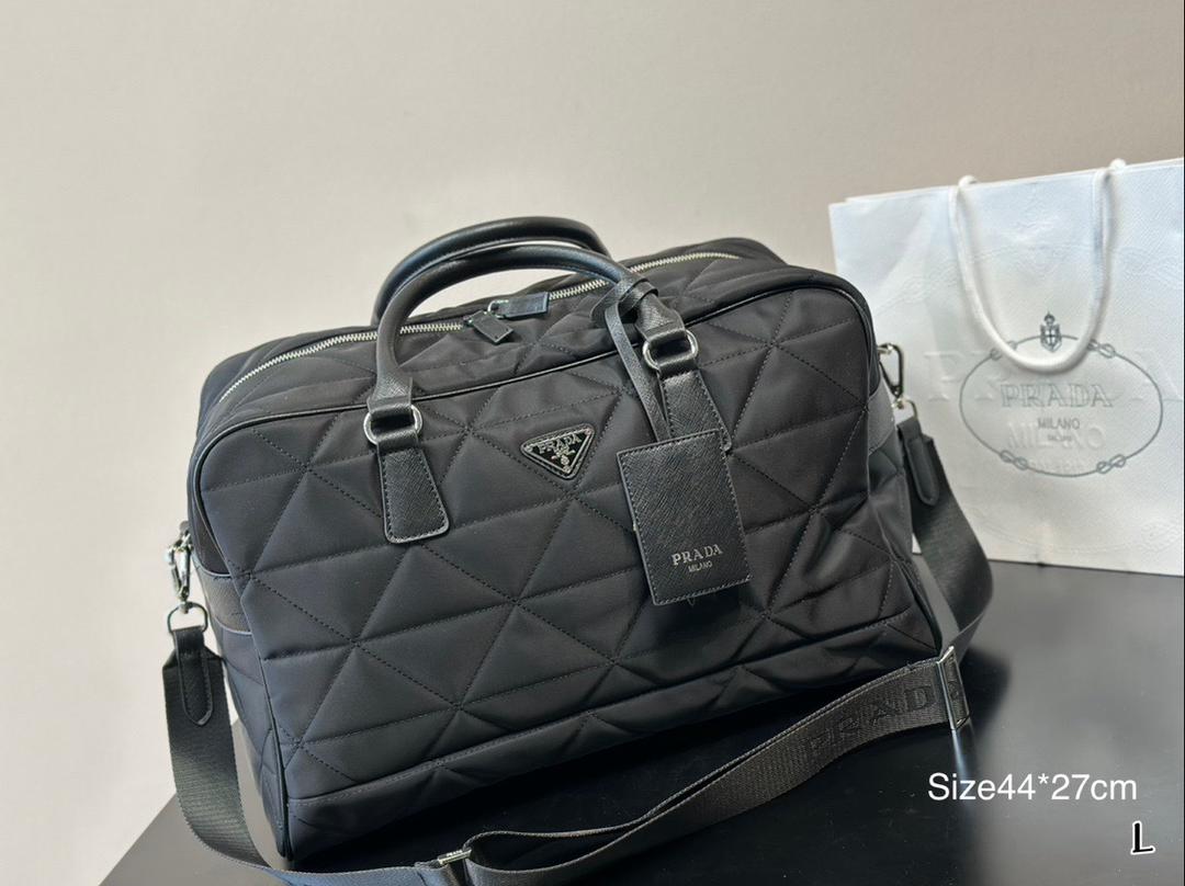 Quilted Nylon Travel Bag