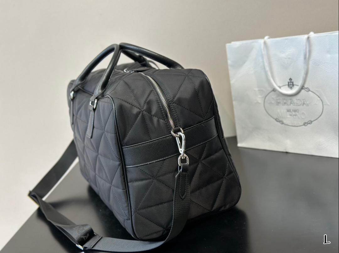 Quilted Nylon Travel Bag