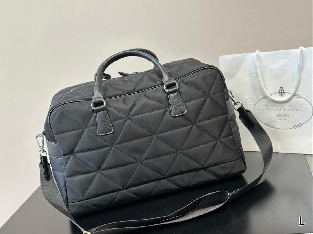Quilted Nylon Travel Bag