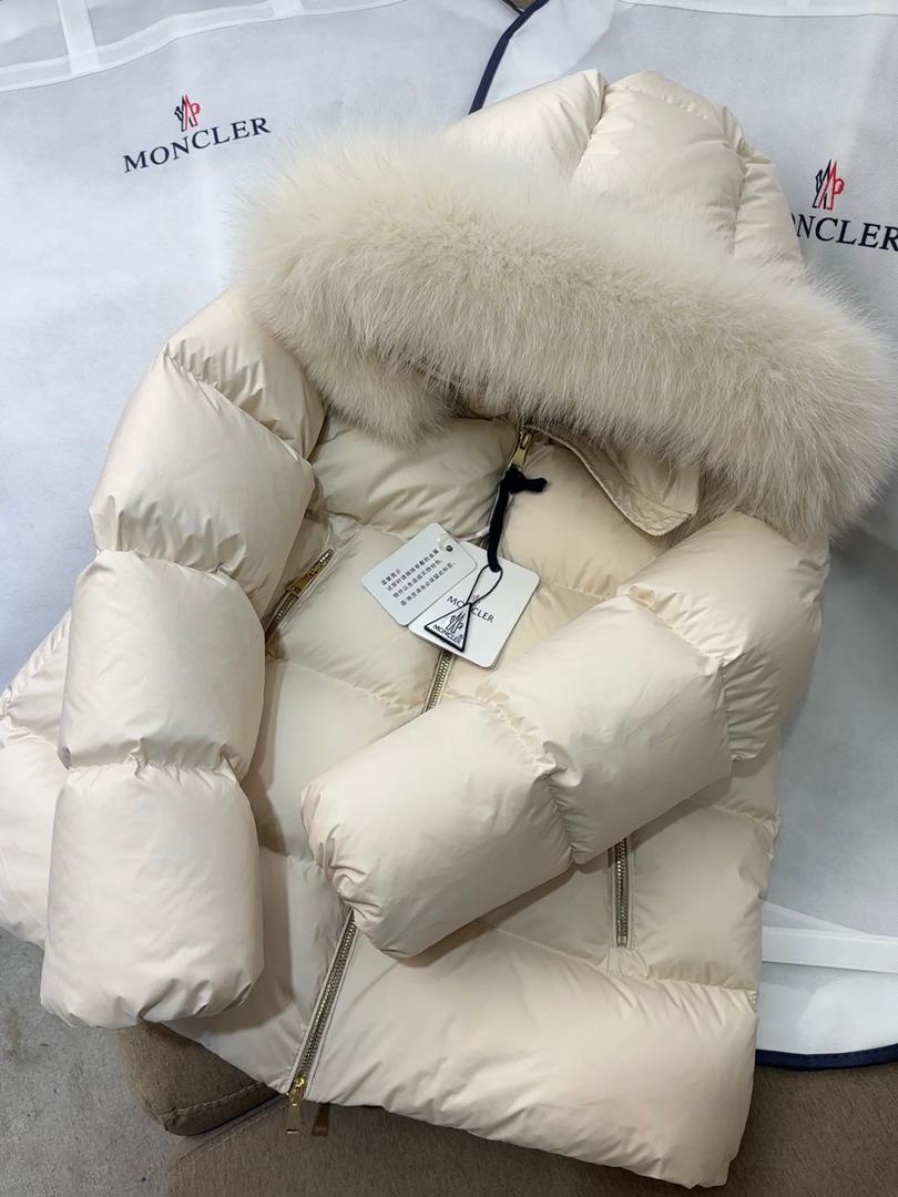 Fur-Trimmed Hooded Puffer Jacket