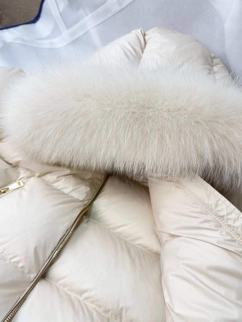 Fur-Trimmed Hooded Puffer Jacket