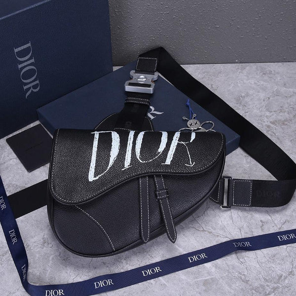 Logo Print Saddle Bag