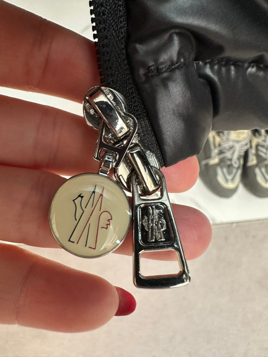 Solid Color Patch Down Jacket