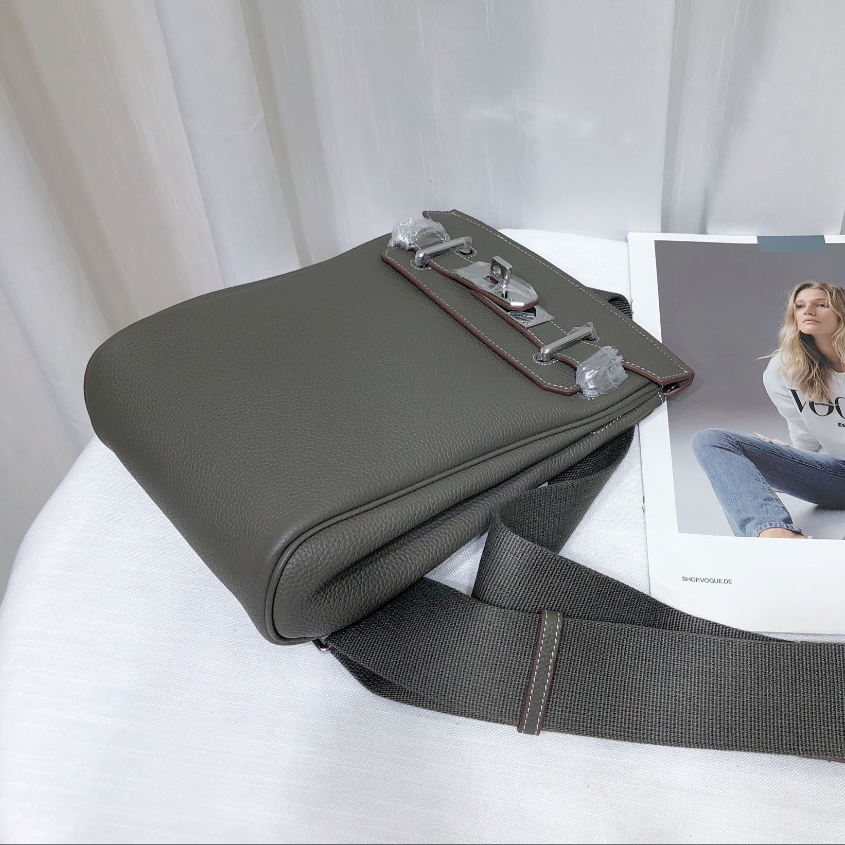 Togo Leather Chest Bag